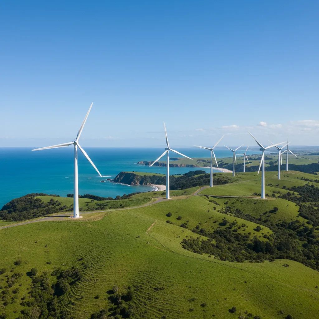 New Zealand renewable energy wind farm