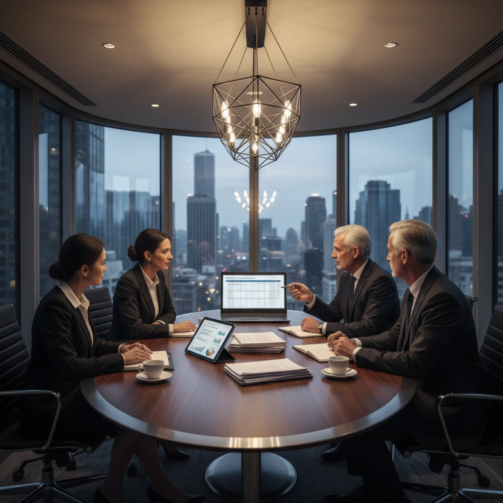 Business professionals analyzing secondary market liquidity for carbon credits