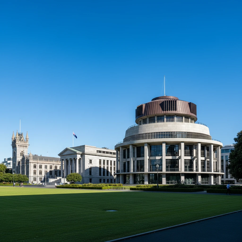 New Zealand Parliament Buildings in Wellington