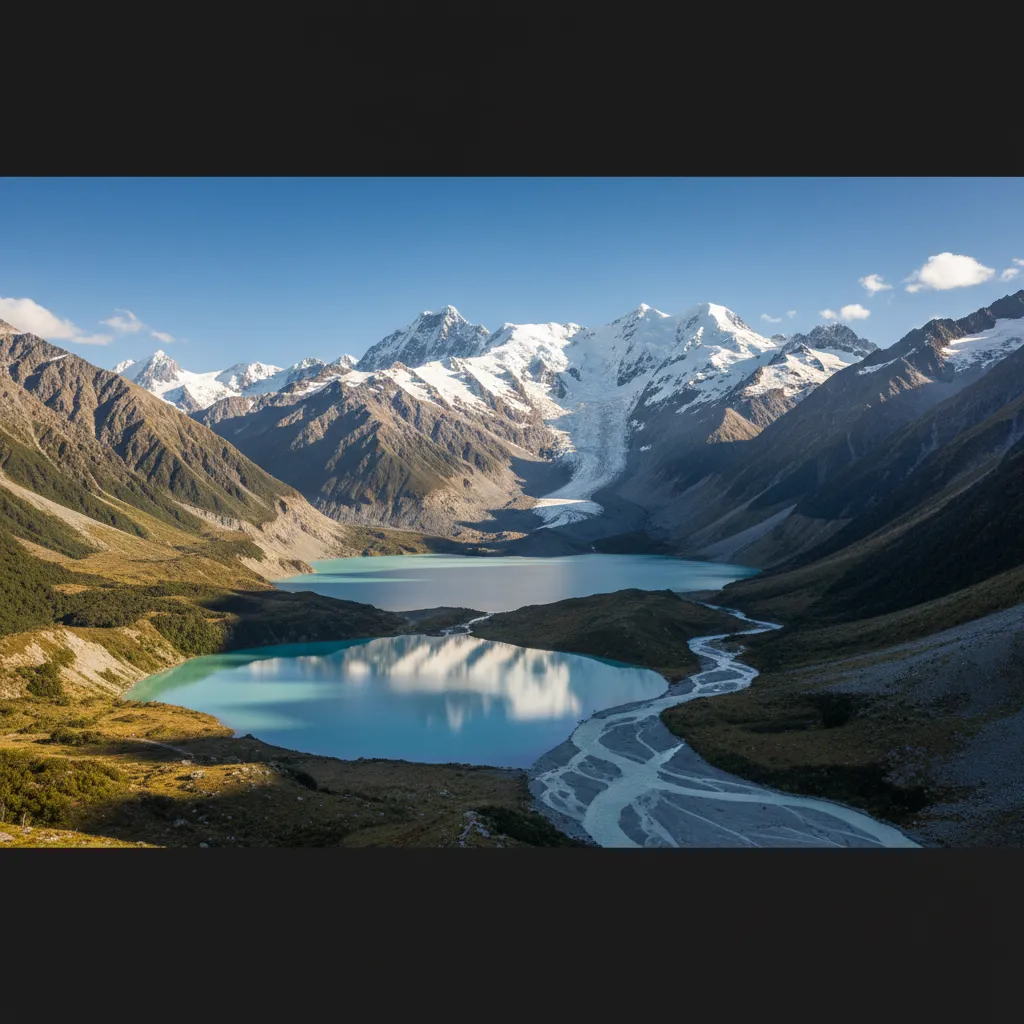 New Zealand Southern Alps and Glaciers