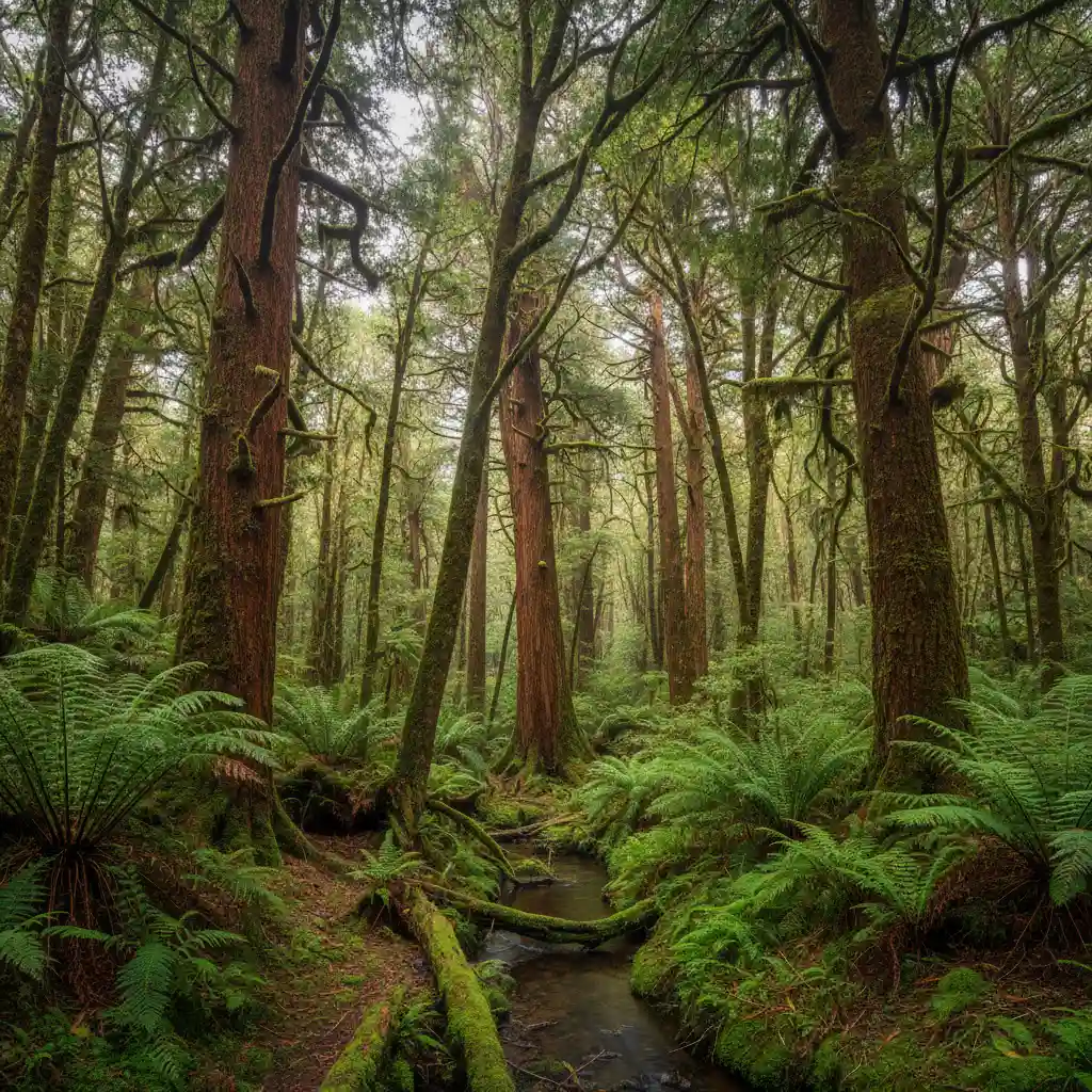 New Zealand native forest restoration project