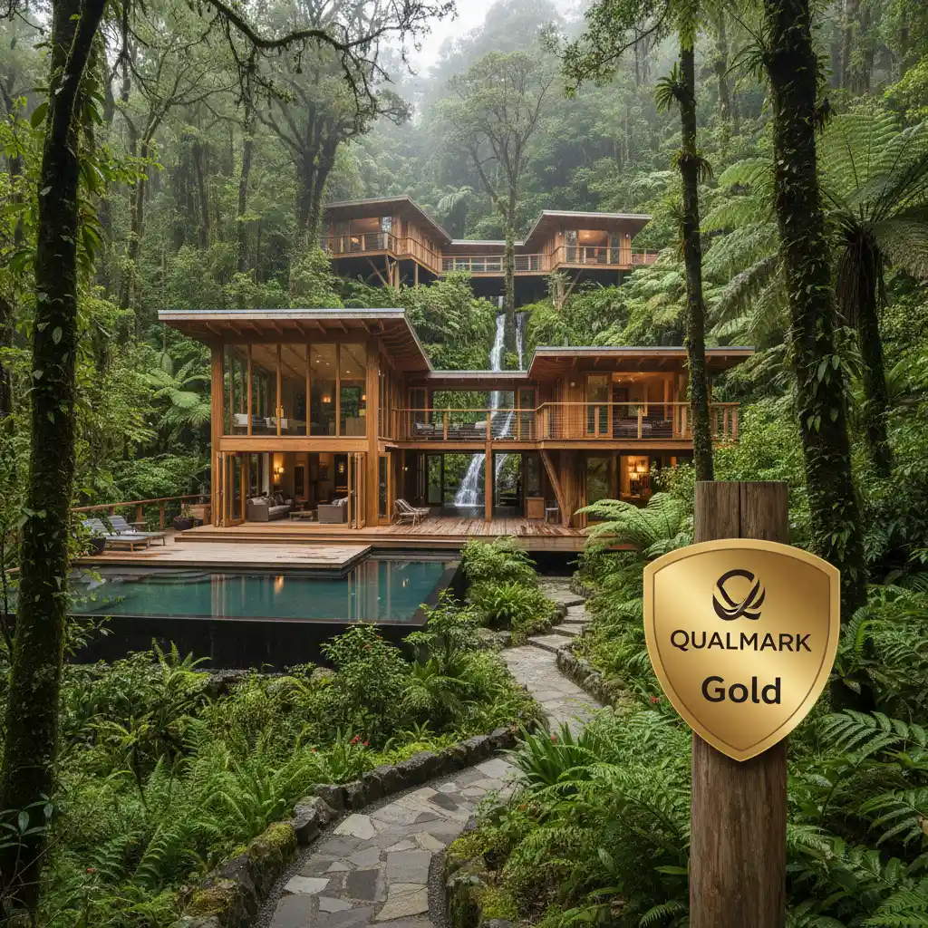 Qualmark Gold certified eco-lodge in New Zealand