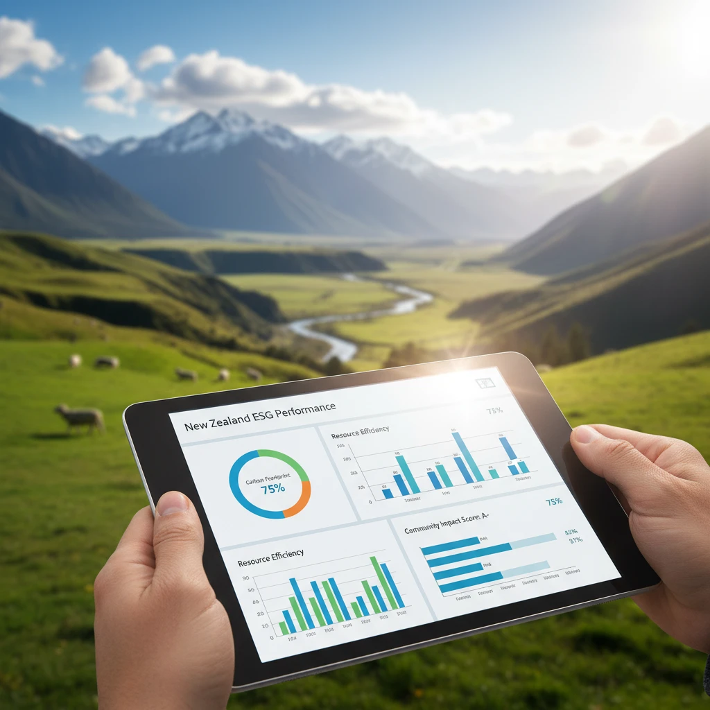Digital ESG performance dashboard for New Zealand business