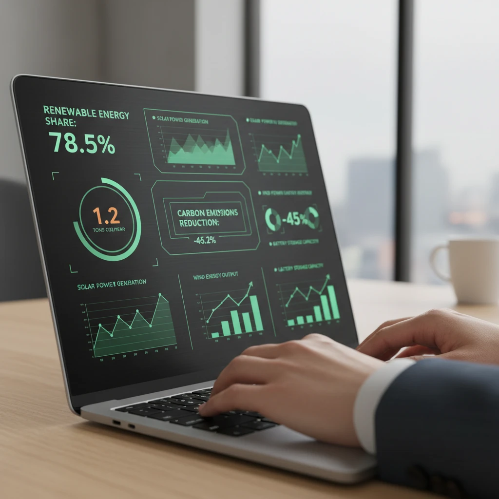 Data collection and carbon management software interface