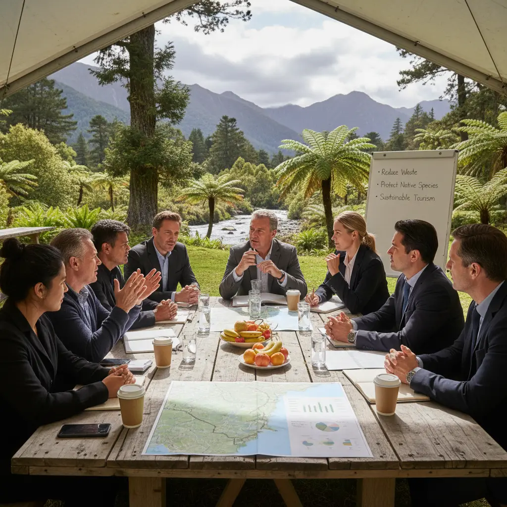 Stakeholder engagement workshop for corporate sustainability in New Zealand