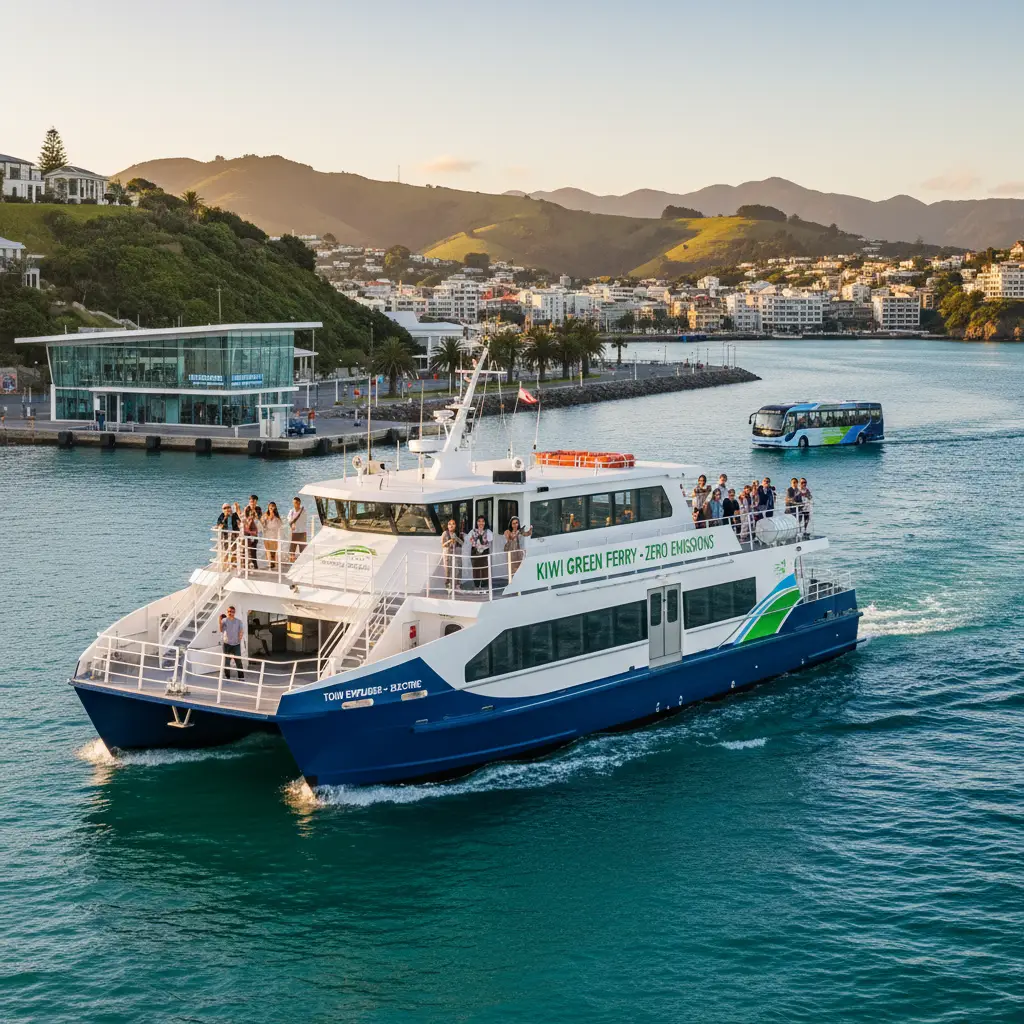Low carbon public transport options for tourists in New Zealand