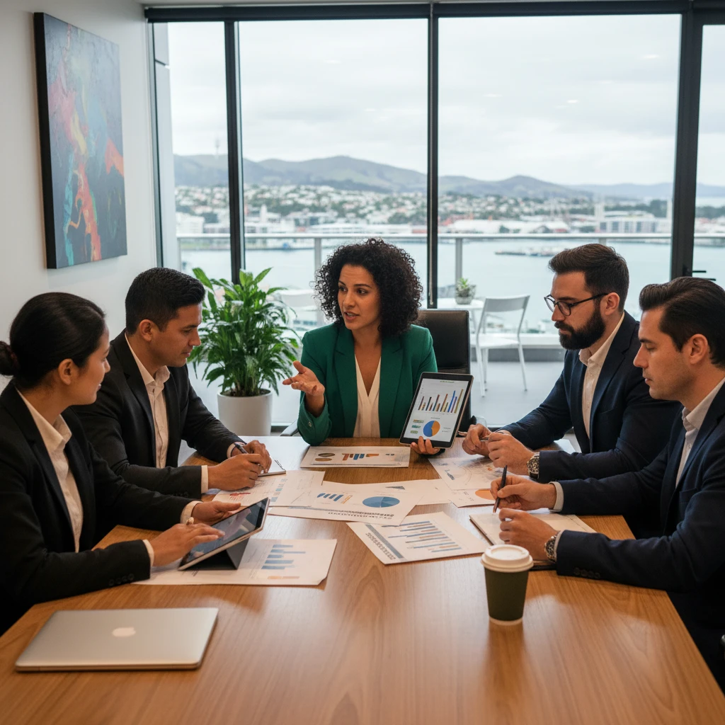 NZ corporate team discussing ESG strategy