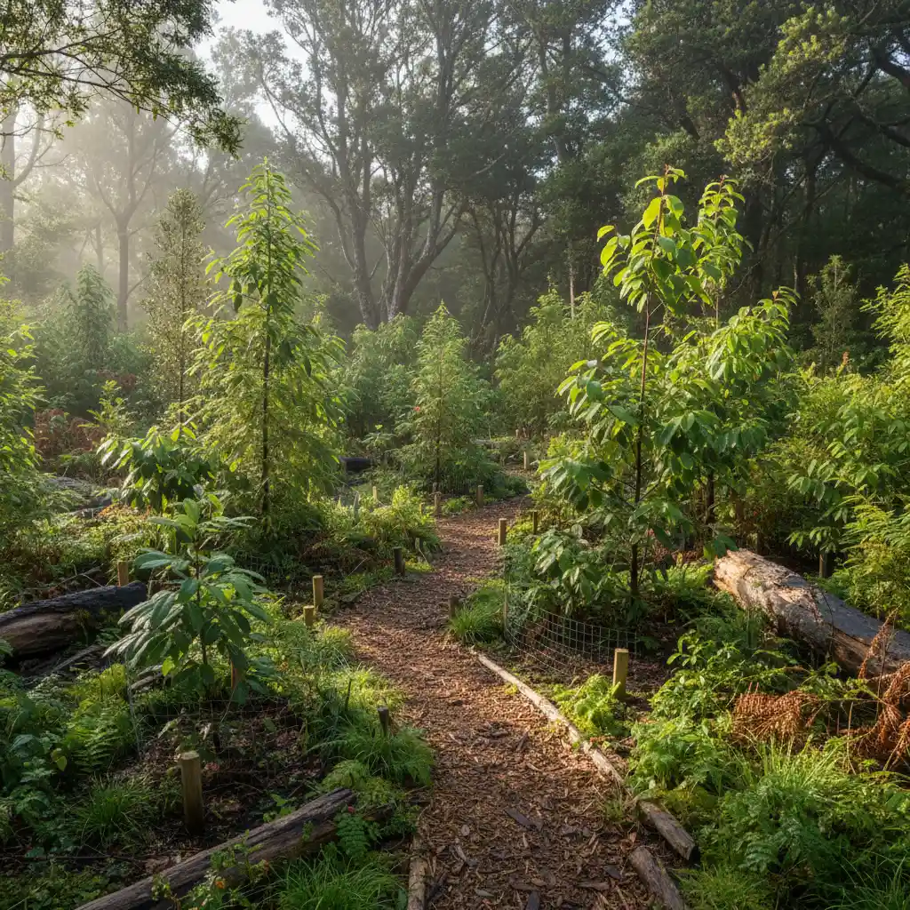 New Zealand native forest carbon offset project