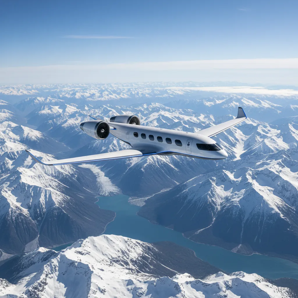 aviation decarbonization nz electric aircraft over Southern Alps
