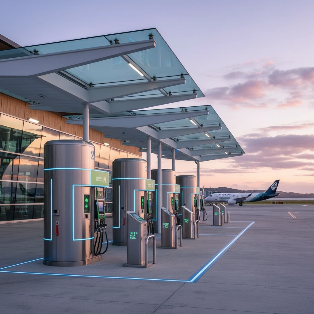 hydrogen aviation infrastructure New Zealand airport