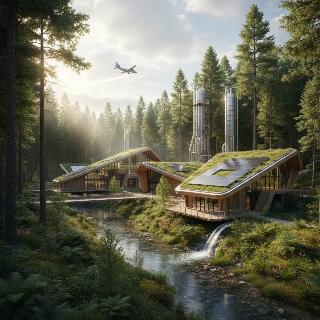 SAF production facility New Zealand forestry