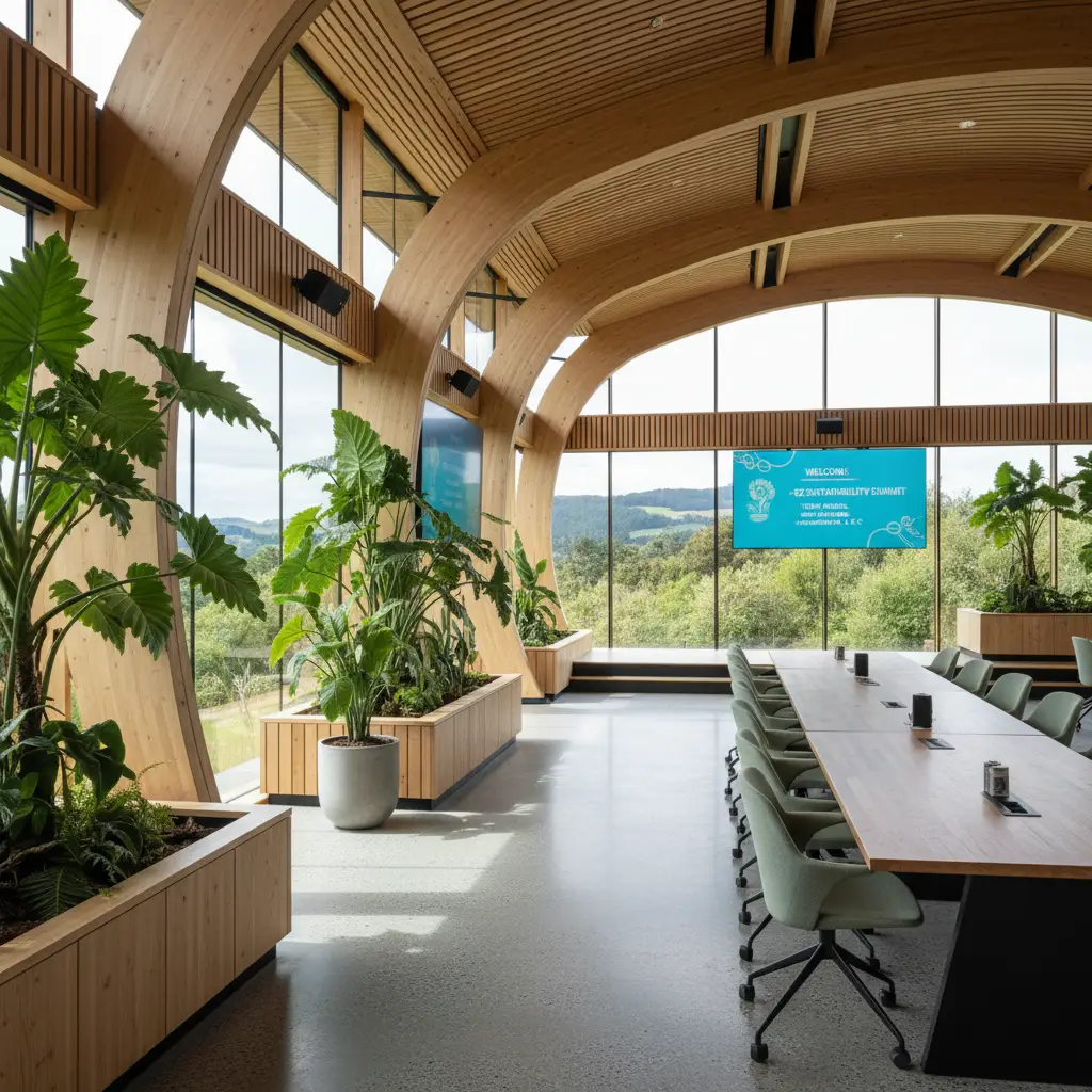 Sustainable conference hall architecture in New Zealand