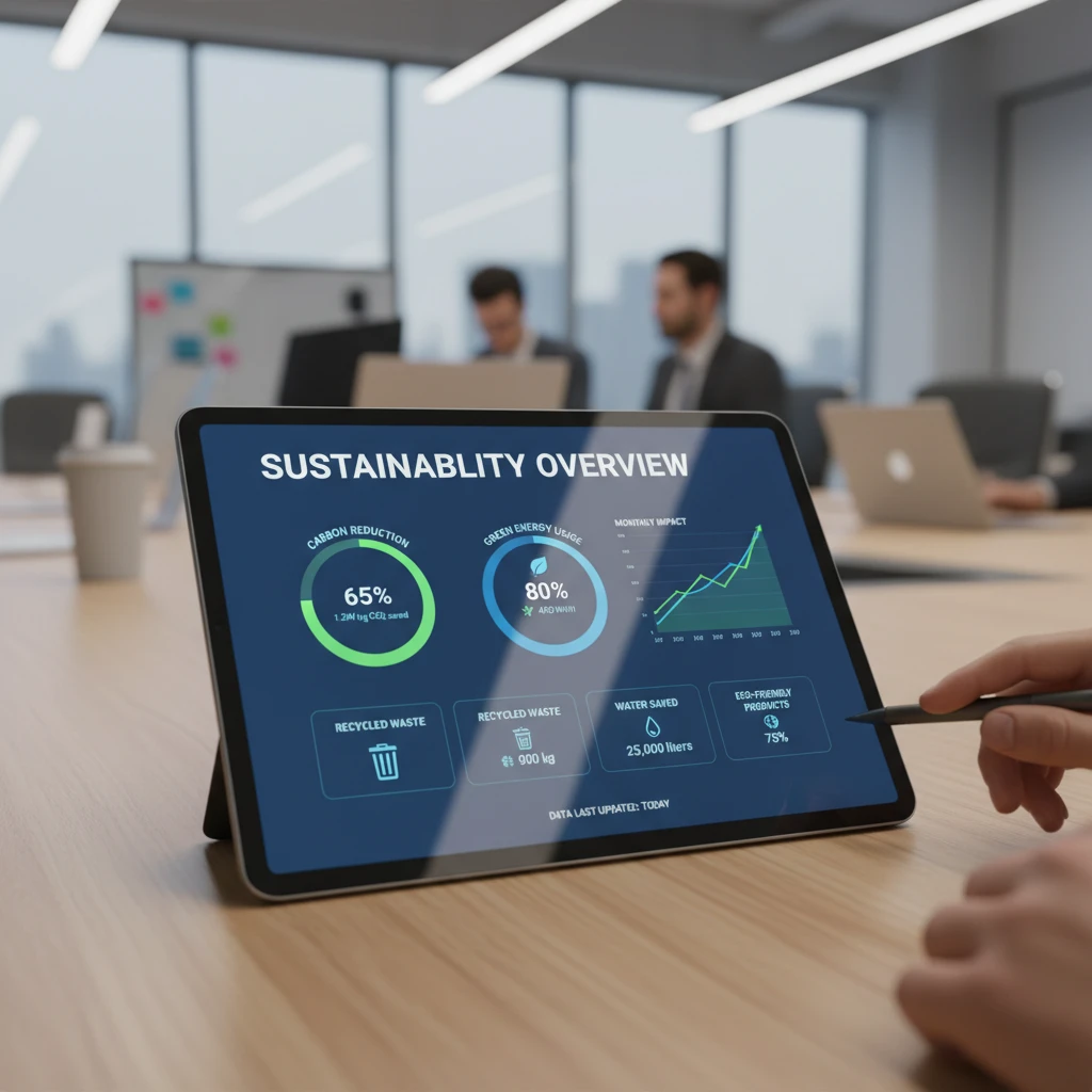 Sustainability reporting dashboard for NZ business