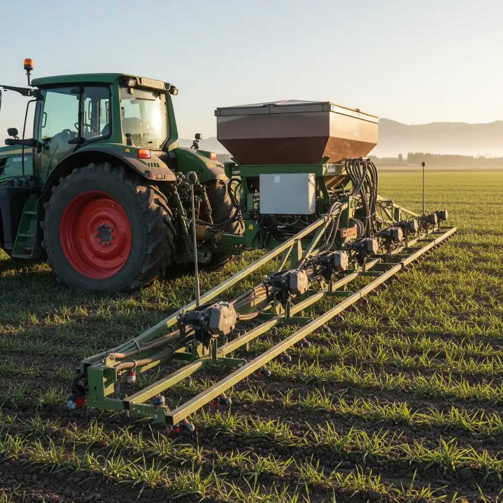 Precision agriculture technology reducing emissions in Canterbury fields