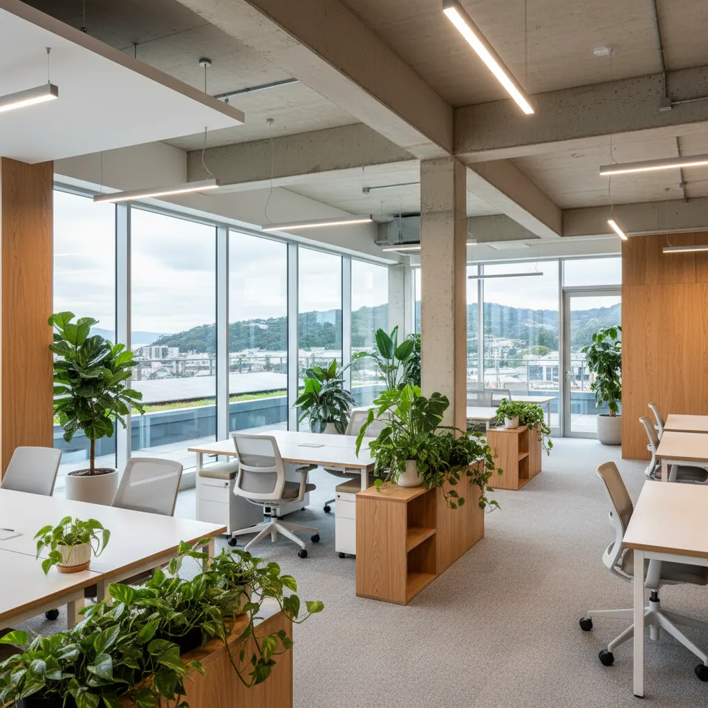 Sustainable office interior Wellington
