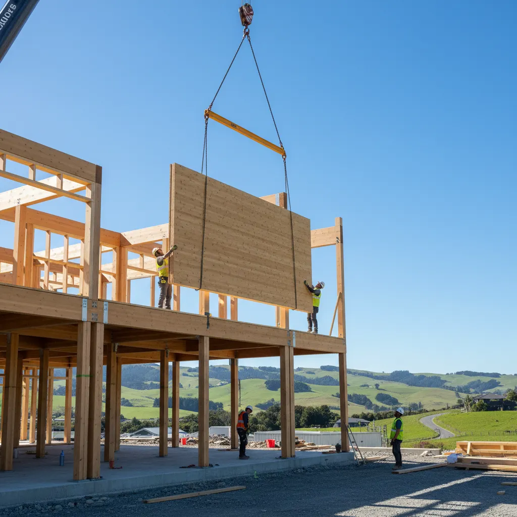 Sustainable CLT timber construction in New Zealand