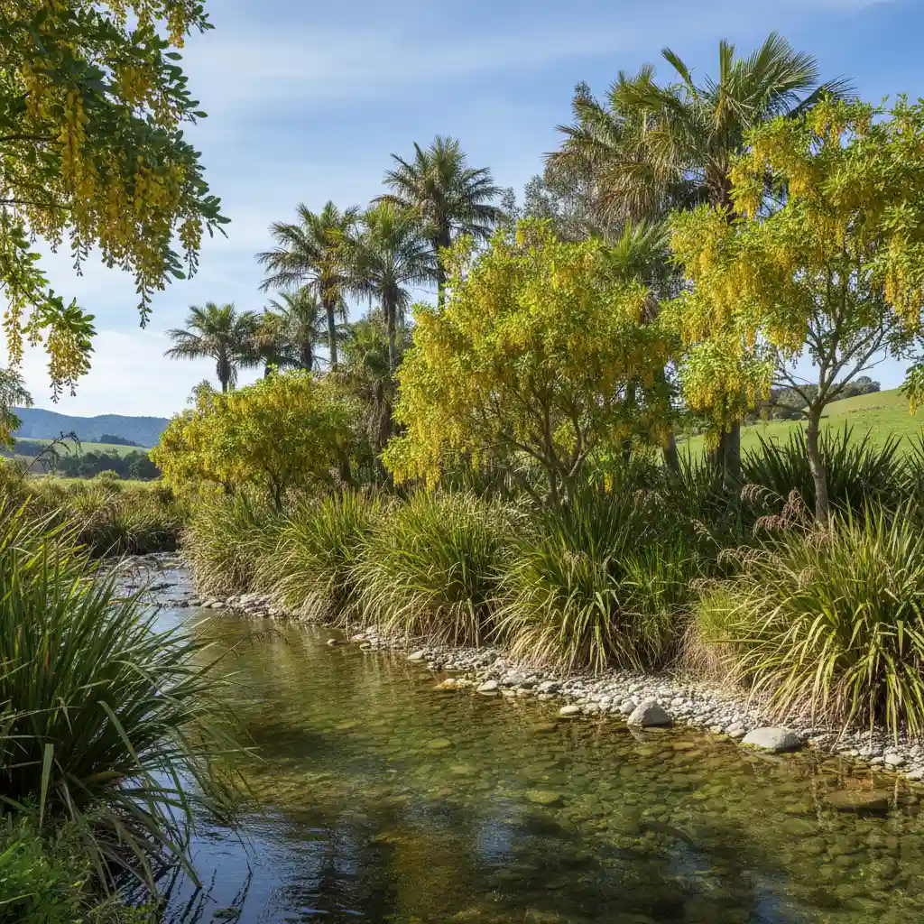 Riparian planting for carbon sequestration on NZ farm