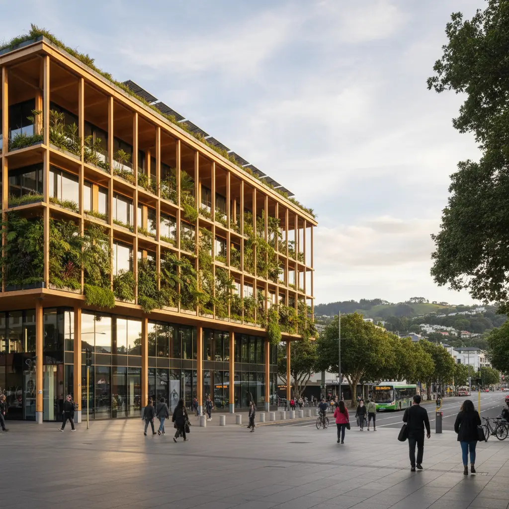 Low-carbon commercial building design in New Zealand