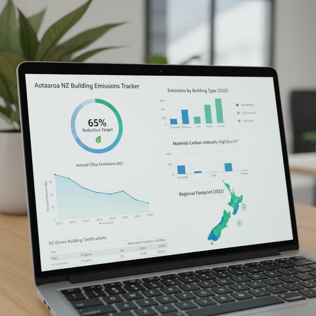 LCAQuick software interface for NZ carbon reporting