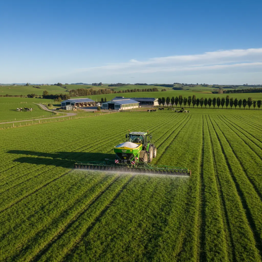 Precision nitrogen fertilizer application on a New Zealand dairy farm