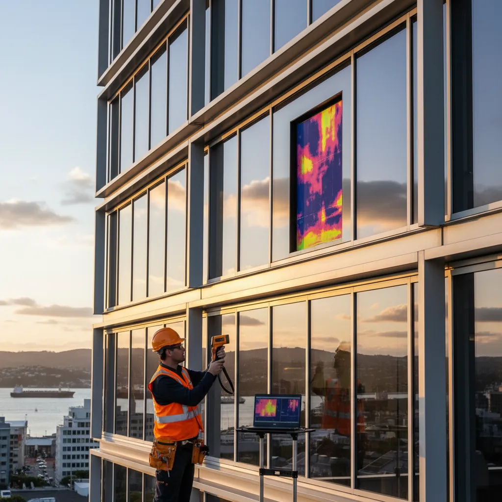 Professional energy audit of a commercial building in New Zealand