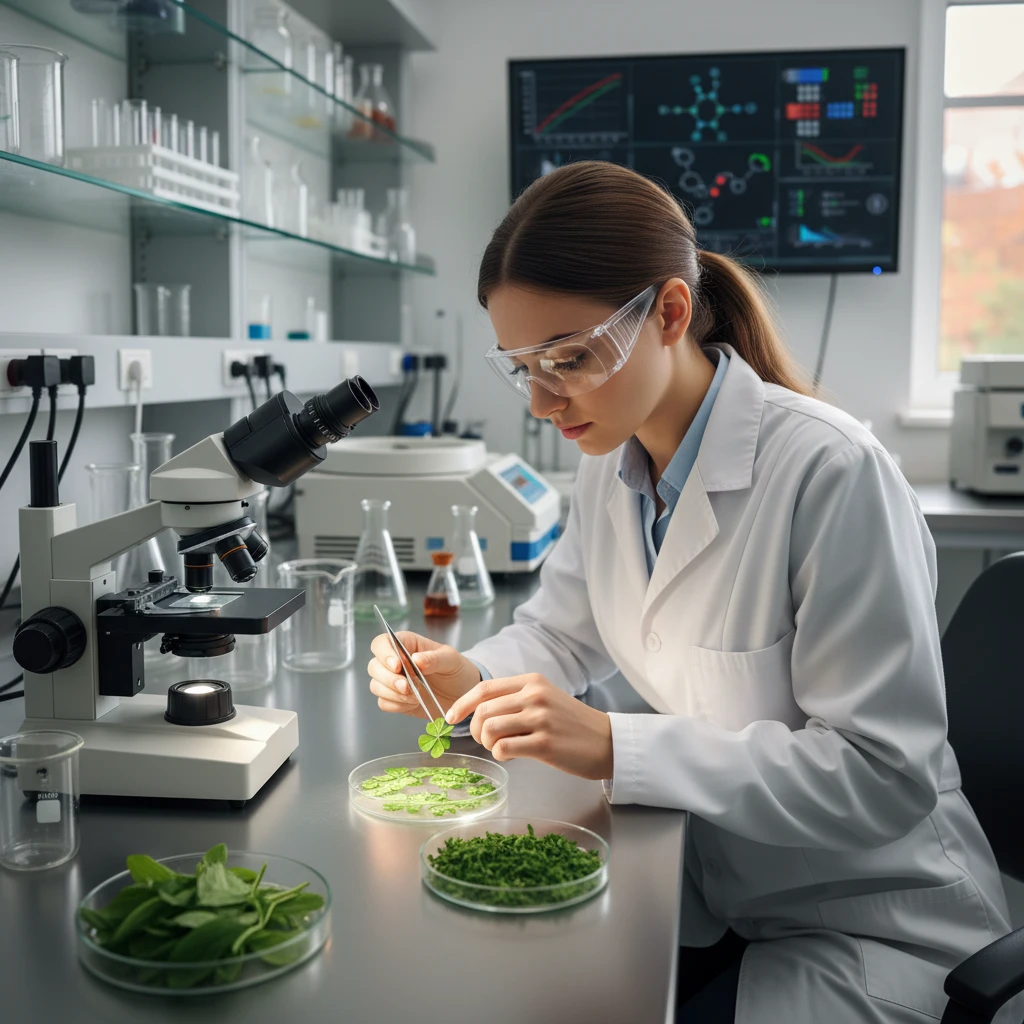 Agricultural research into low-emission livestock feed