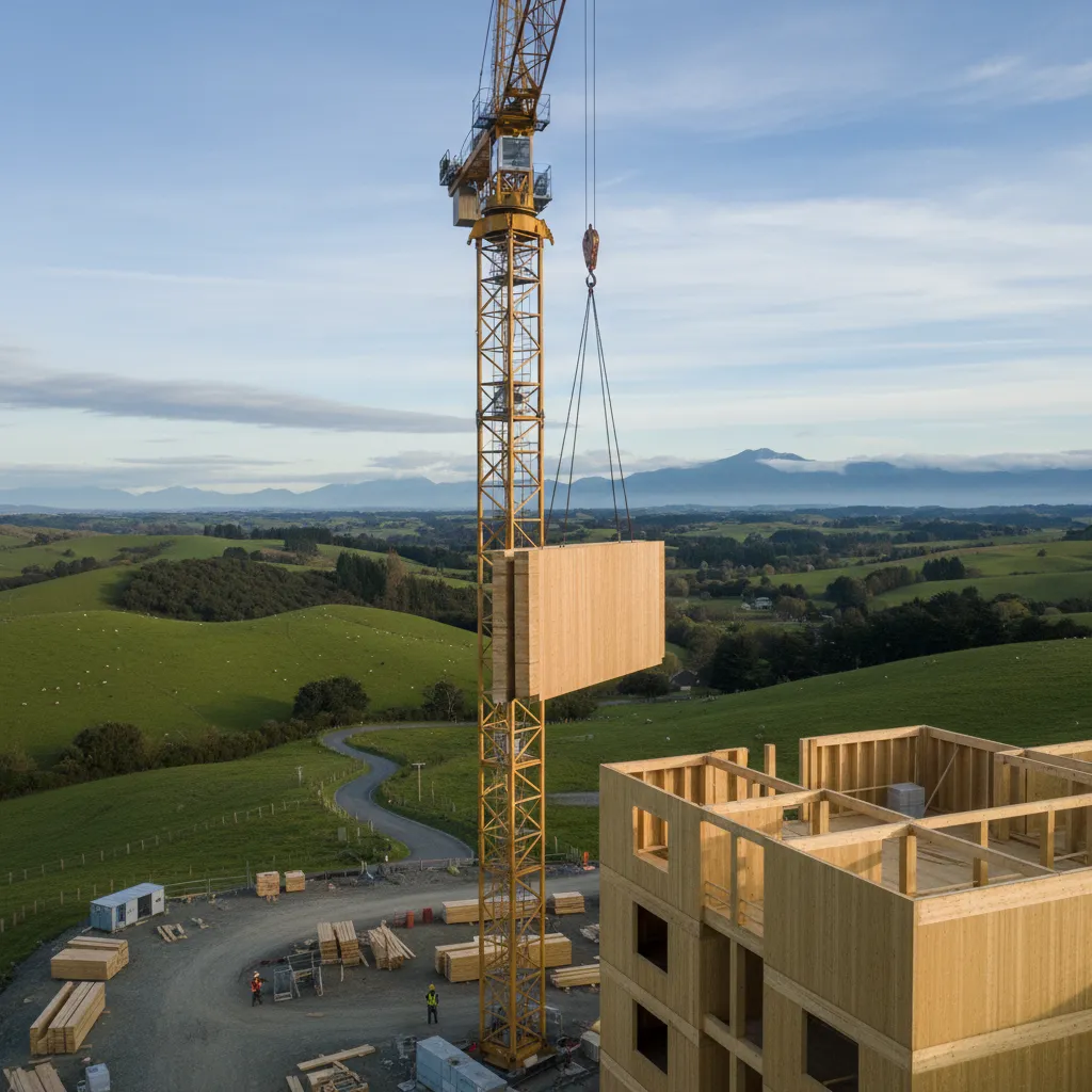 Low-carbon construction using CLT in New Zealand