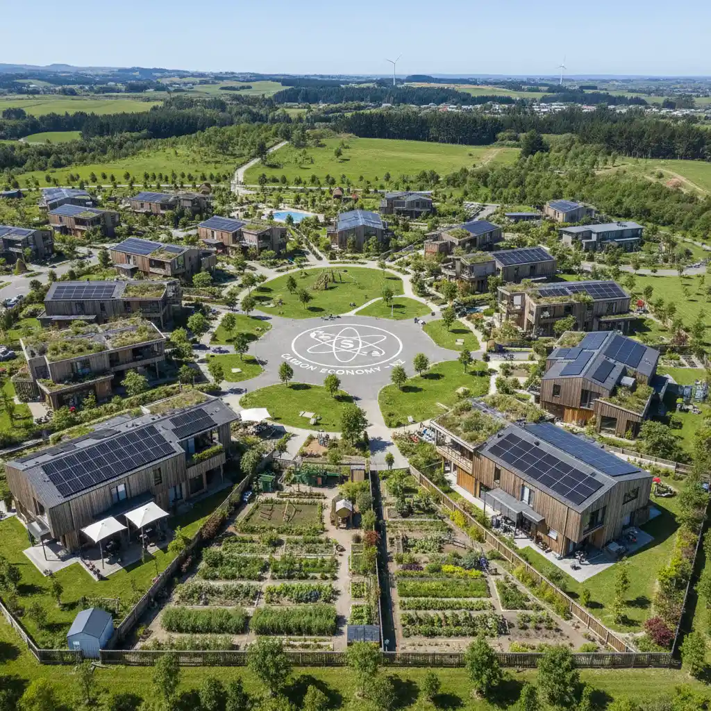 Sustainable NZ neighborhood focused on the carbon economy
