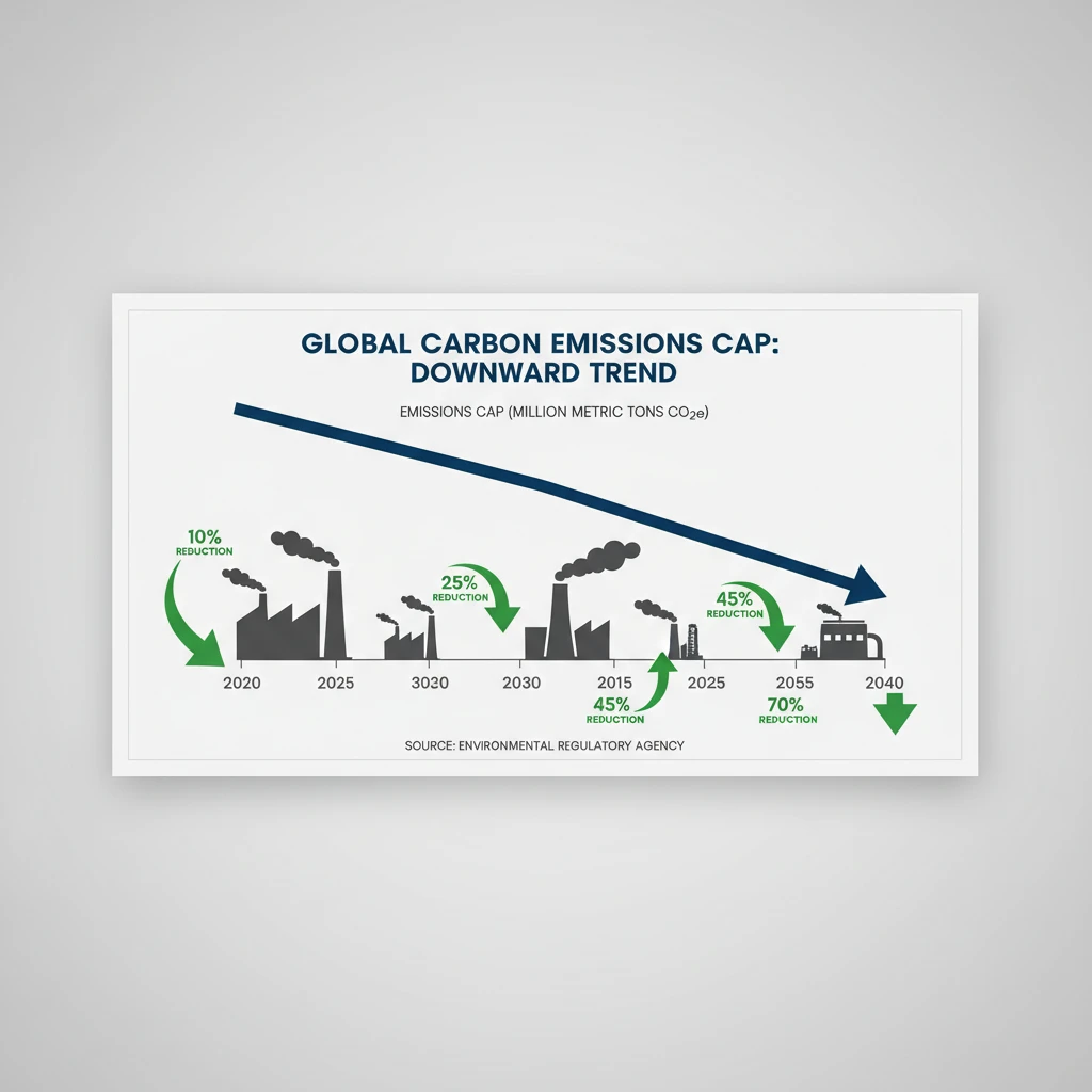 Infographic of the NZ ETS cap and trade mechanism
