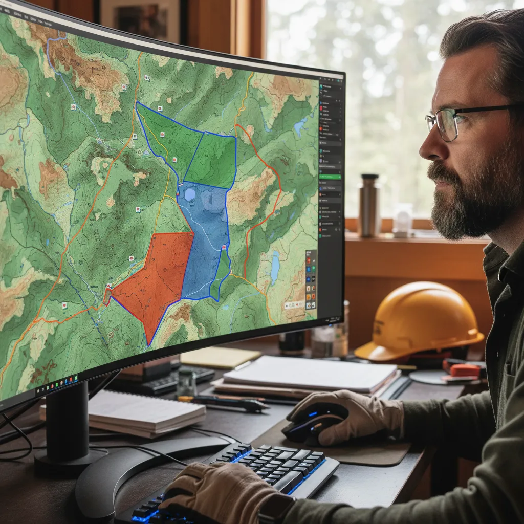 GIS mapping software used by forestry consultants for ETS compliance