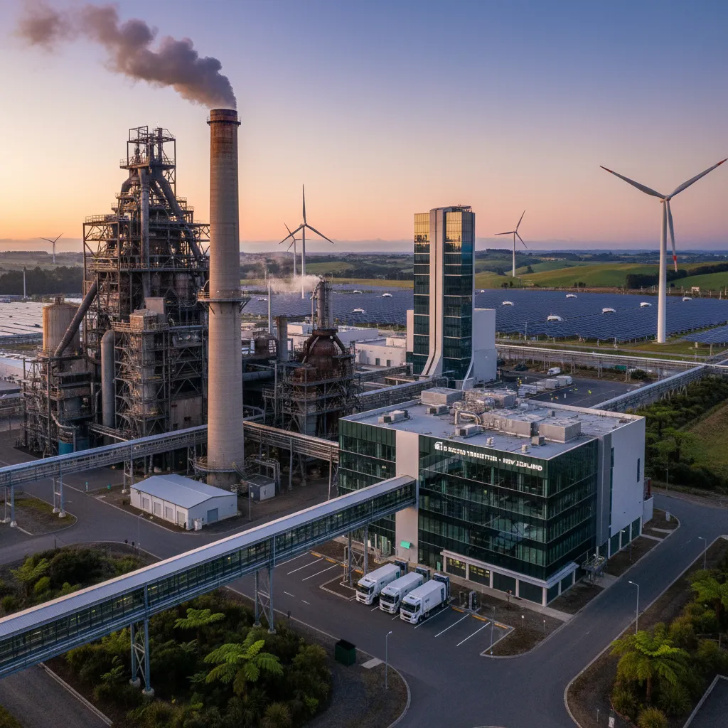 Industrial plant representing EITE businesses in New Zealand