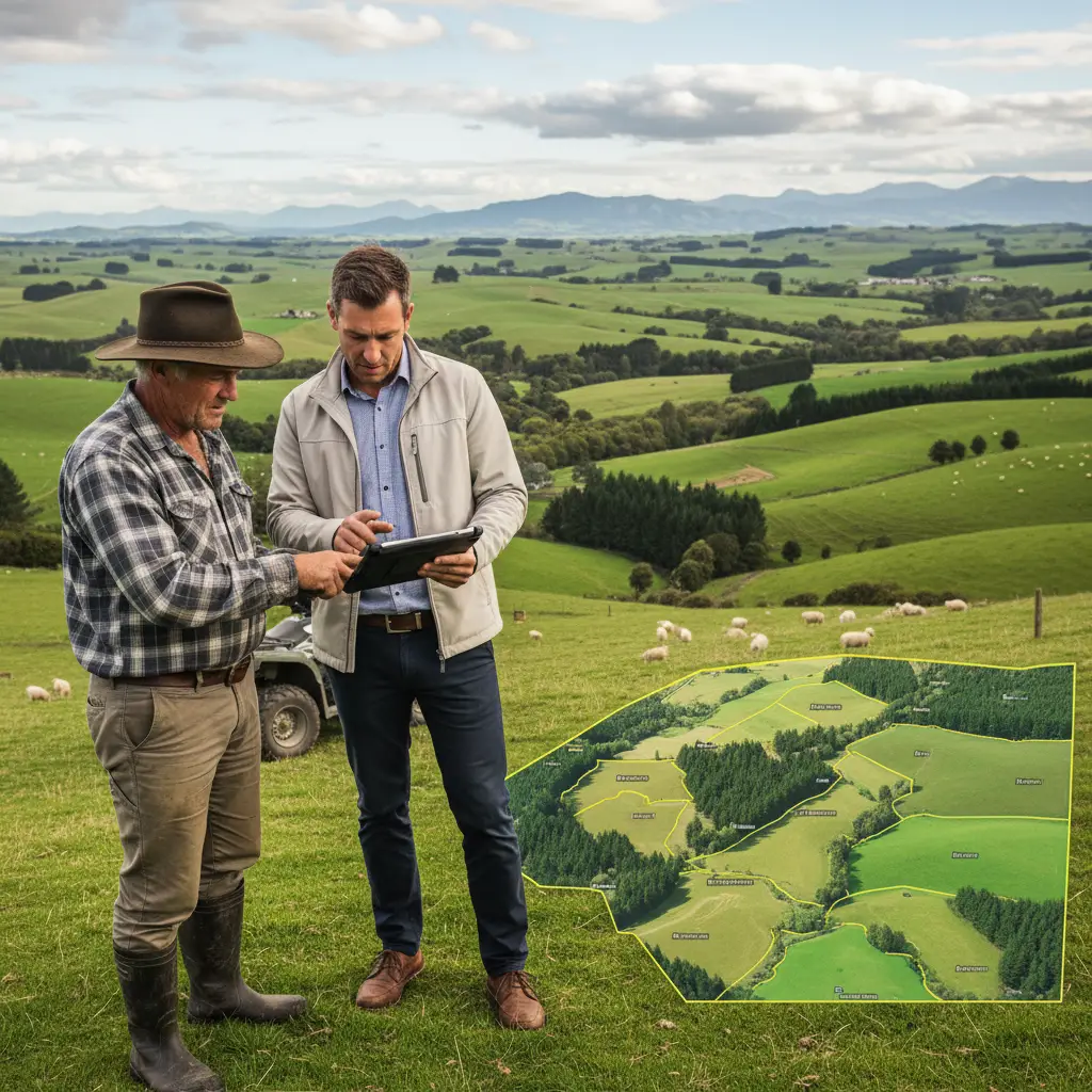 Consultant mapping forestry land for ETS application