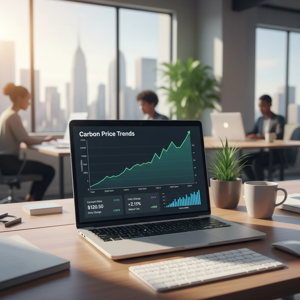 Carbon credit portfolio management dashboard