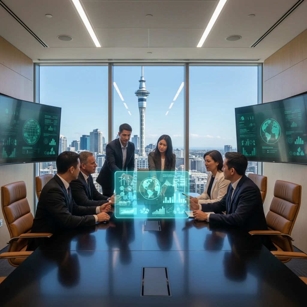 Corporate ESG strategy meeting NZ