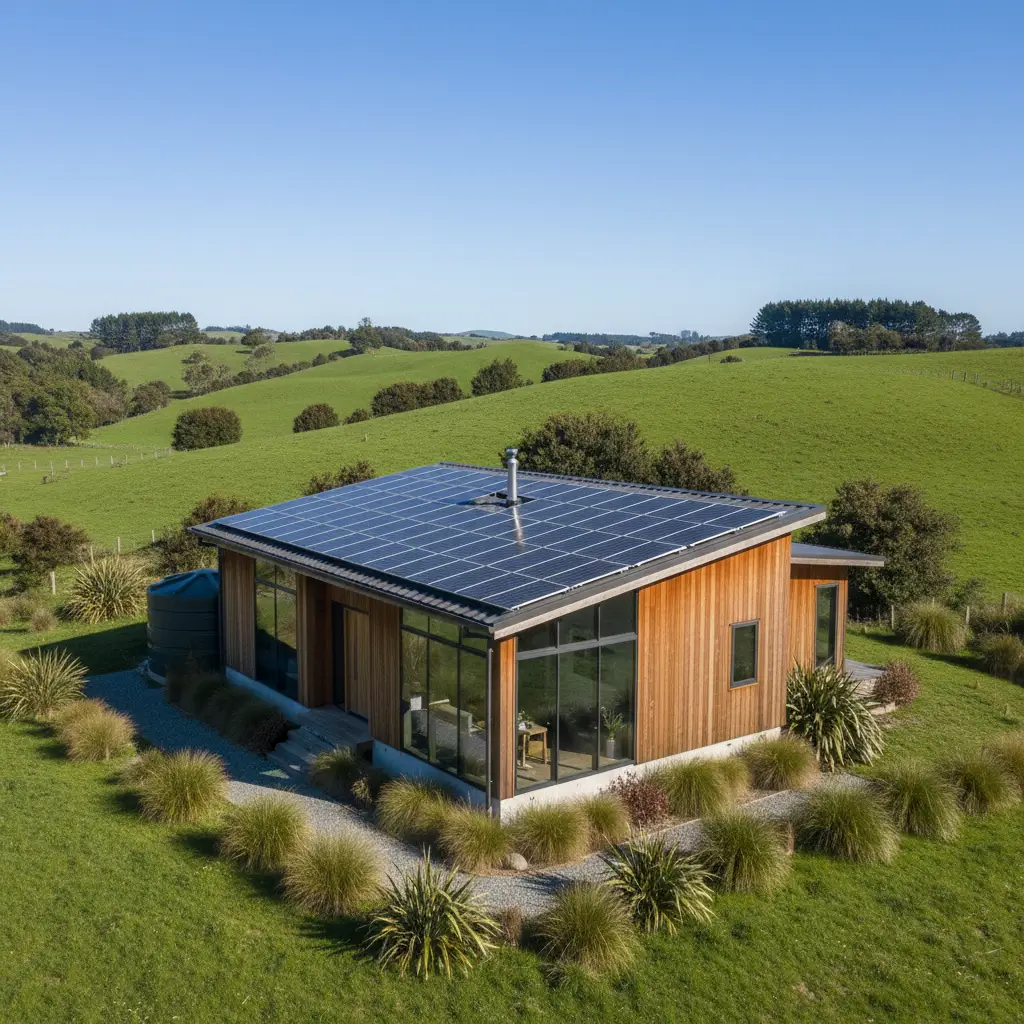 Modern sustainable New Zealand home designed for the Zero Carbon Act era