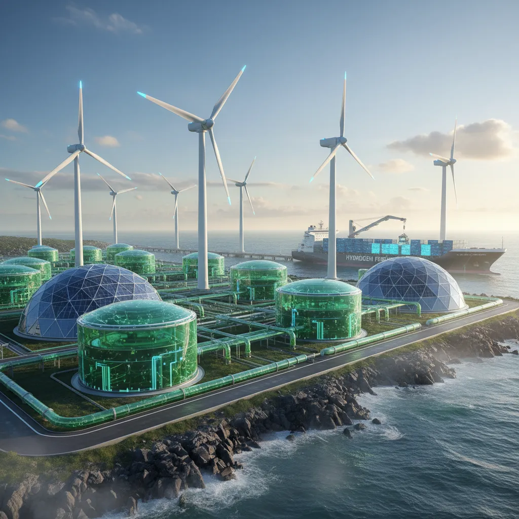Green hydrogen production facility and export infrastructure
