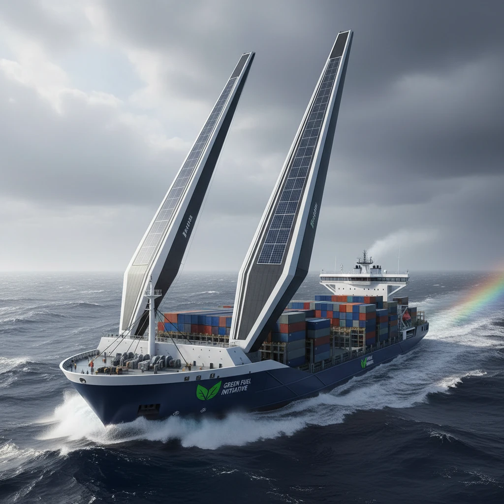 Zero-emission container ship on a trans-Tasman route