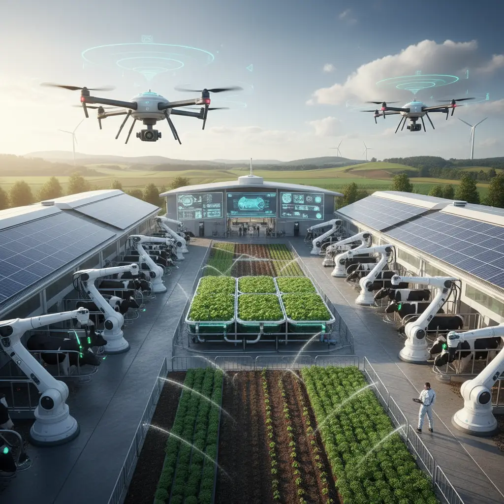 High-tech sustainable agriculture and methane monitoring