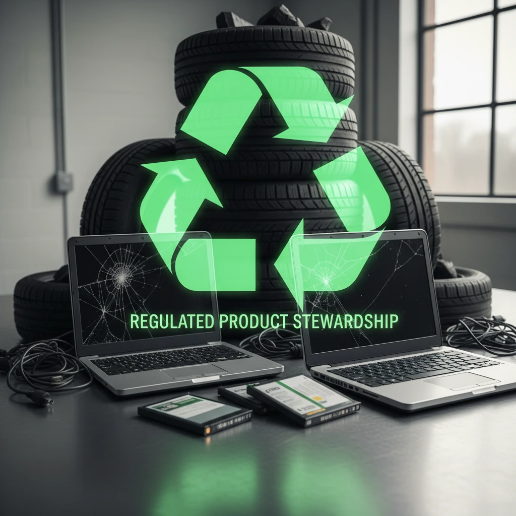 Priority products for stewardship including tyres and e-waste