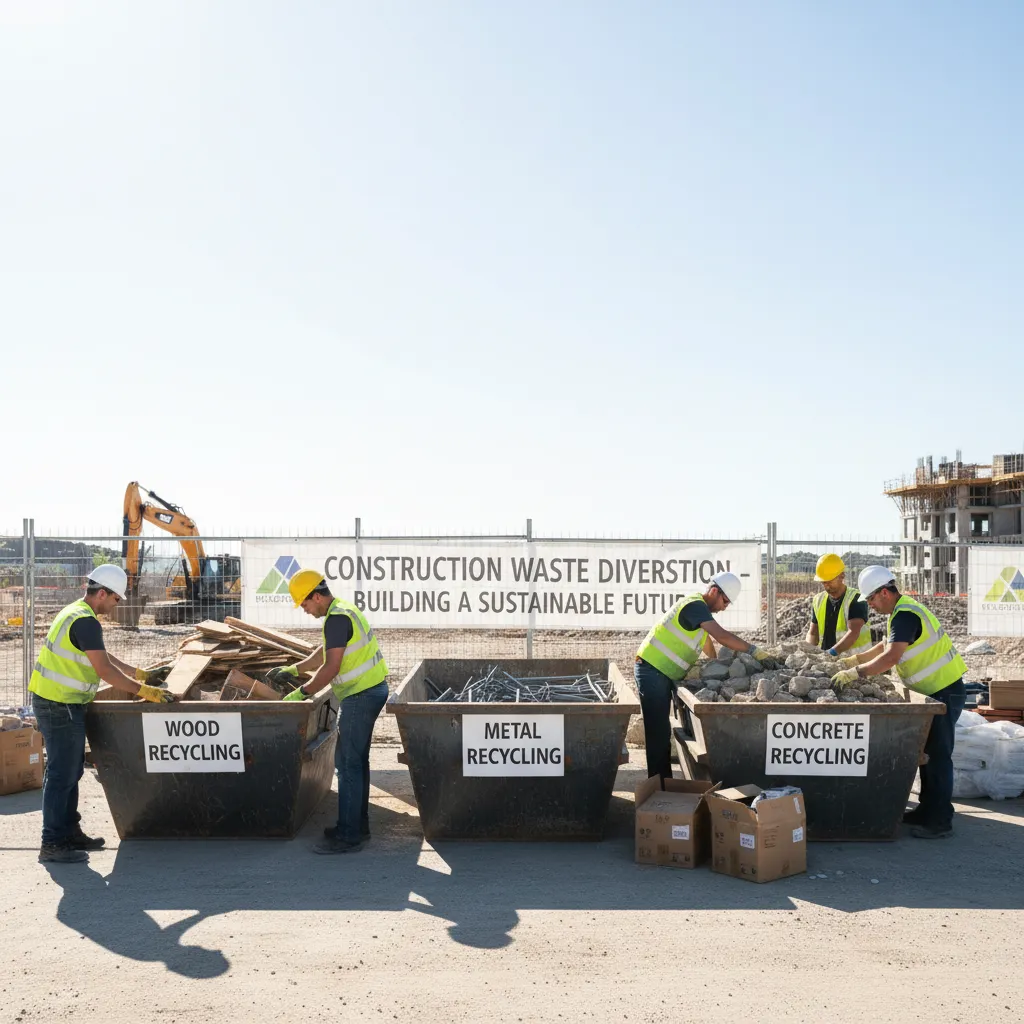 Construction waste sorting to avoid landfill levies