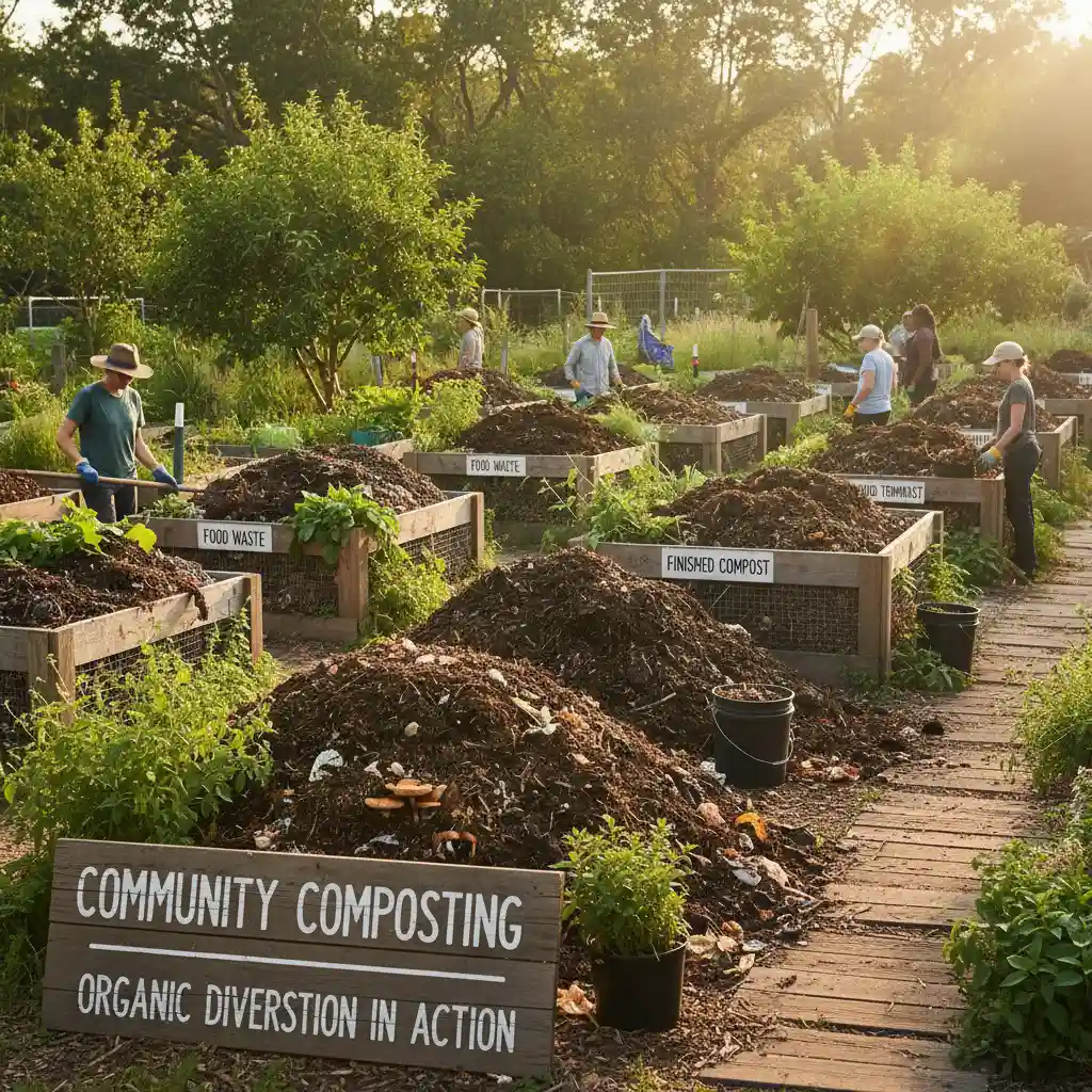 Organic waste diversion funded by the Waste Minimisation Fund