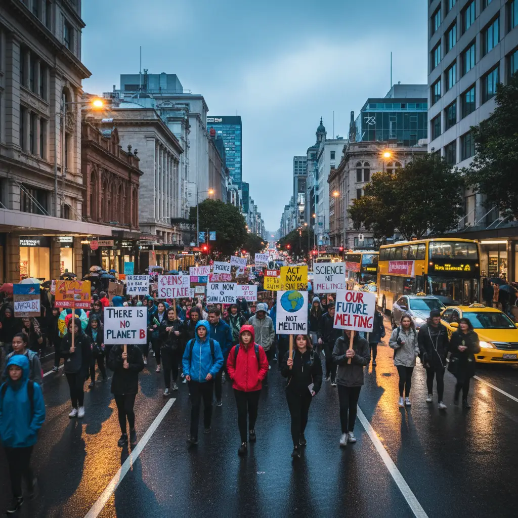 School Strike 4 Climate NZ march in Auckland